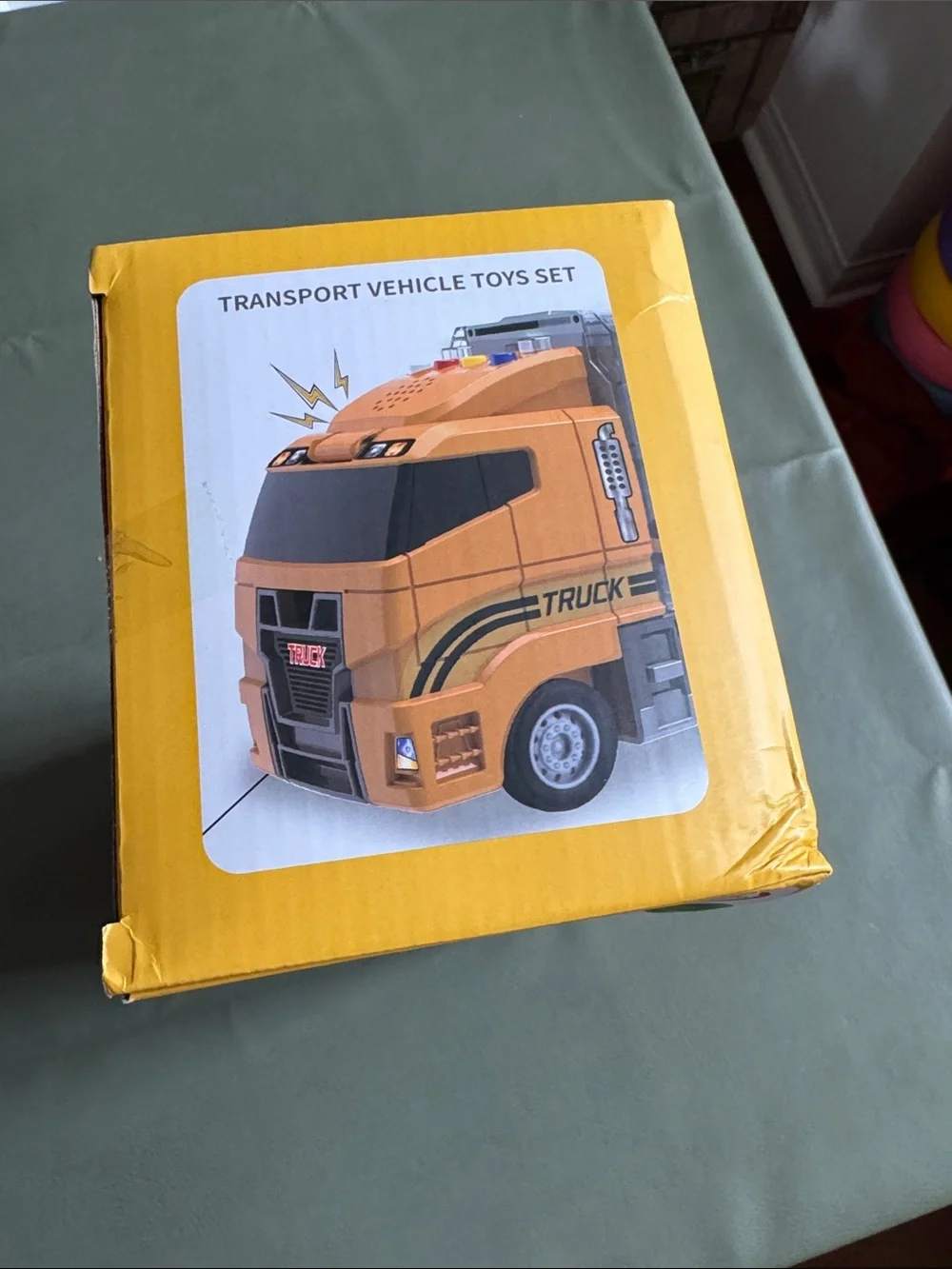 Kids Transport Vehicle Toy Set - Orange